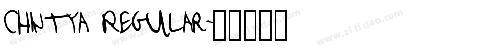 Chintya Regular字体转换